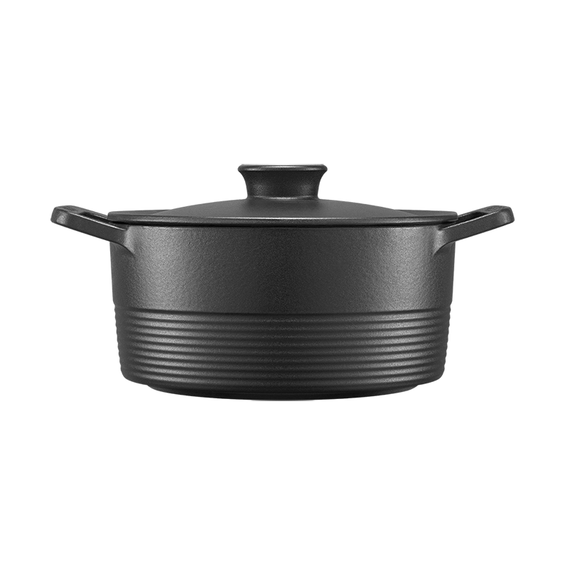 双立人 66040-220 Dragon 铸铁饭釜锅22厘米  单位：个 哑光黑